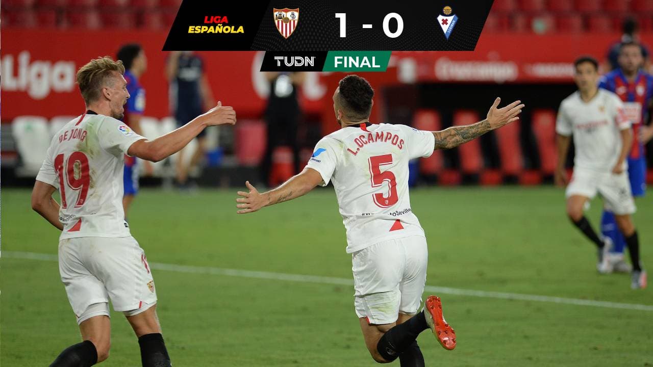 Sevilla se aferra a la Champions League venciendo al Eibar
