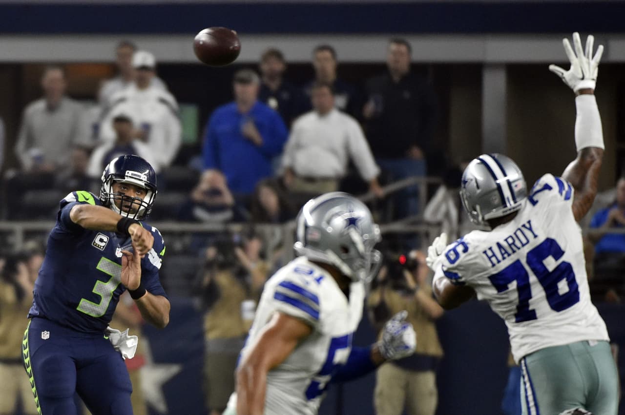 Los Seattle Seahawks vencieron 13-12 a los Dallas Cowboys que han perdido 5 partidos consecutivos.