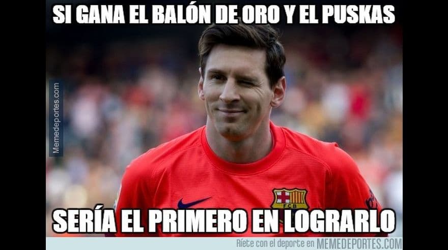 Los memes del quinto Balón de Oro de Messi