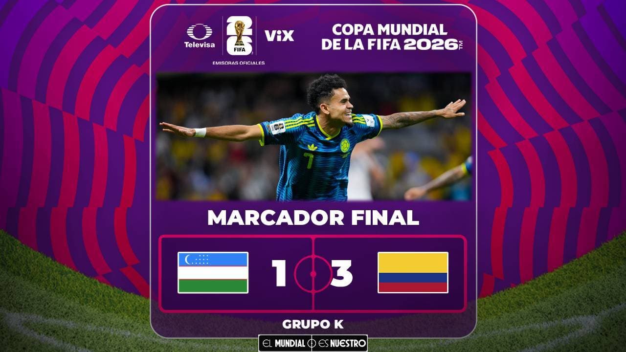 Colombia se apodera del Grupo K al vencer en CDMX a Uzbekistán