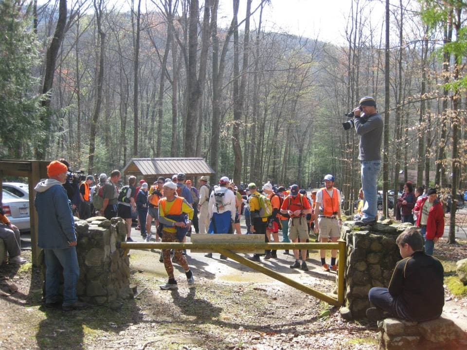 La salida en The Barkley Marathons.