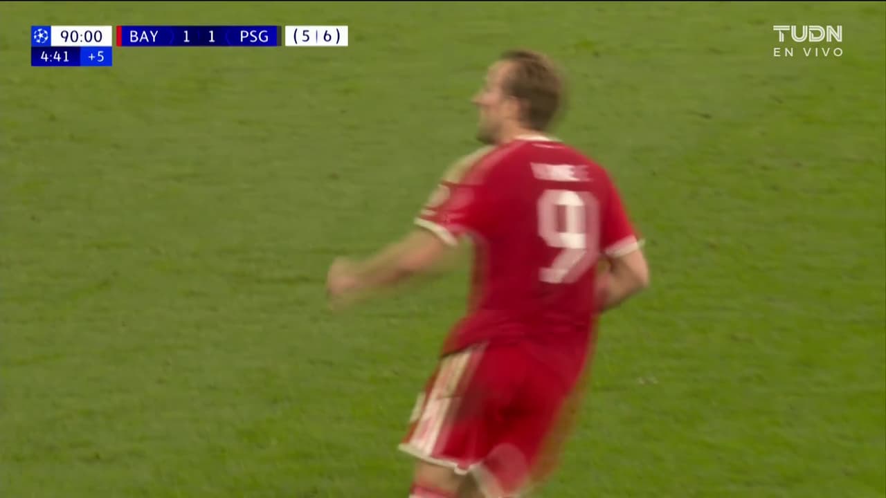 ¡Gol del Bayern! Harry Kane anota al minuto 93 del partido