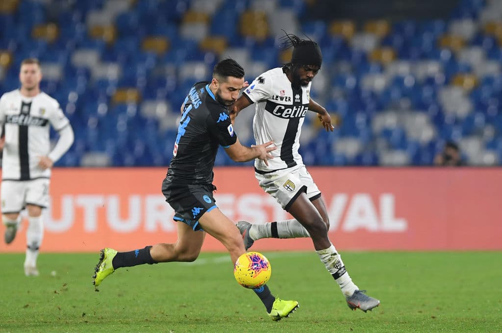 Con goles de Dejan Kulusevski al minuto 4 y Gervinho al 93, Parma se impone 1-2 en su visita al Napoli.