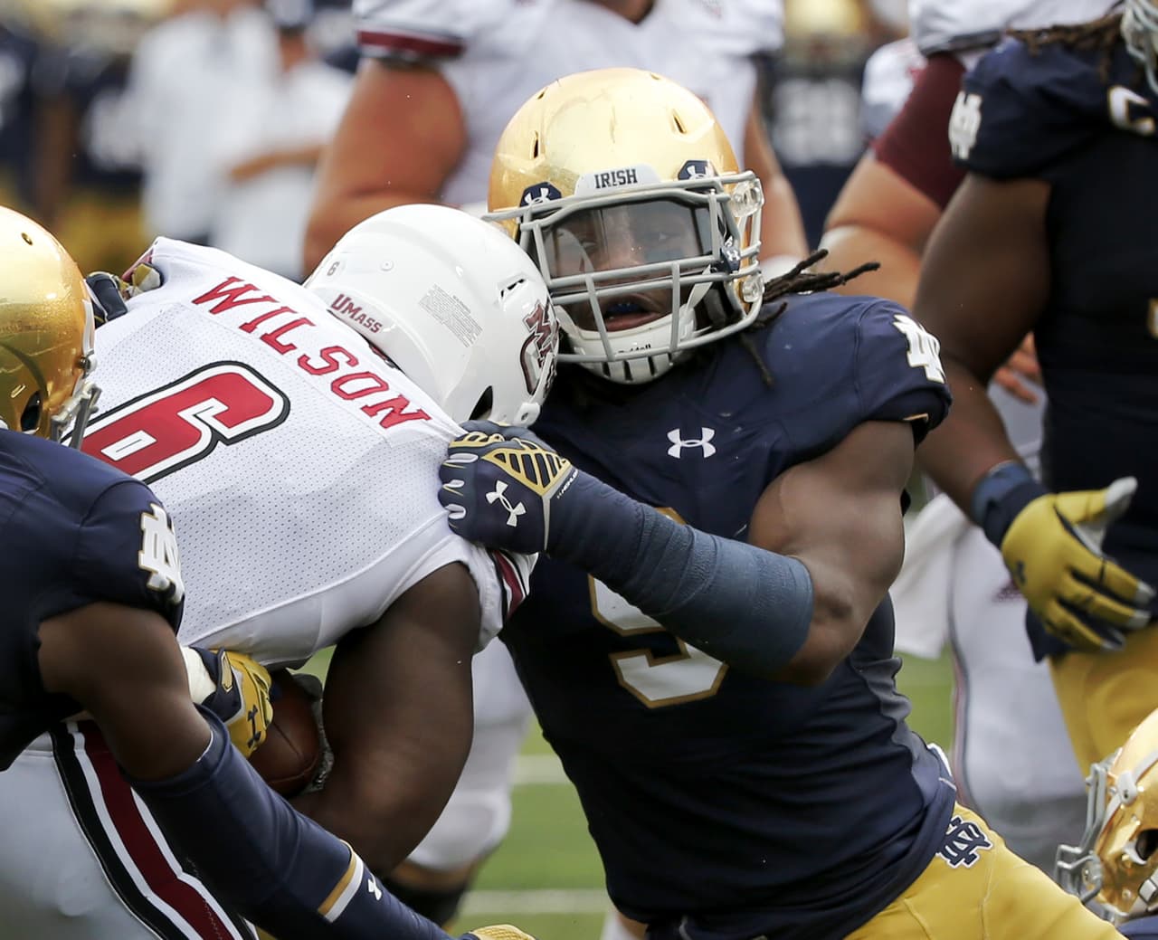 Pick 17 Atlanta Falcons: OLB JAYLON SMITH, Notre Dame