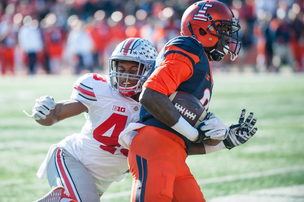 Pick 20 New York Jets: OLB DARRON LEE, Ohio St.