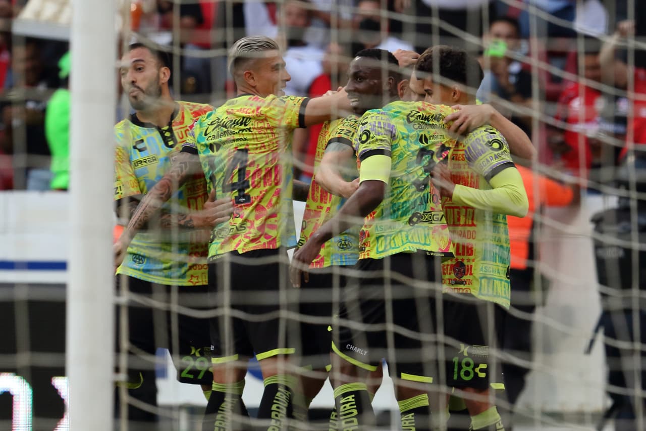 Así festejó Atlas la ventaja parcial.