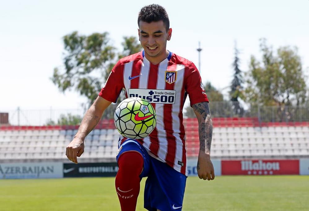 El joven argentino estuvo muy feliz en su presentación como colchonero.