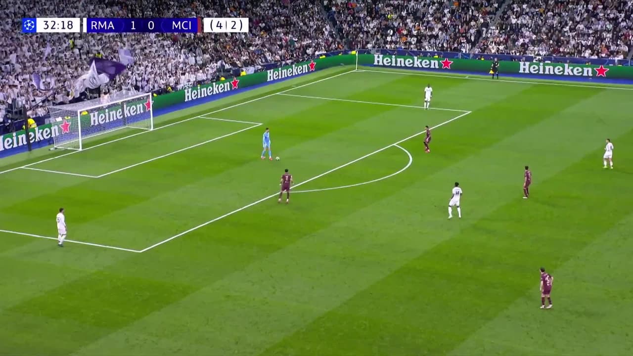 ¡GOL!  anota para Real Madrid. Kylian Mbappé