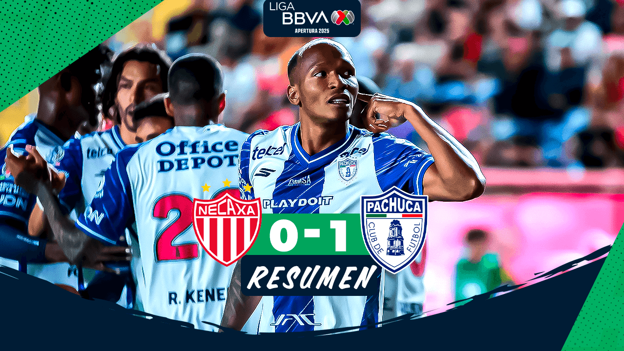 Resumen | Pachuca le arrebata los tres puntos a Necaxa con solitario gol de Luis Quiñones