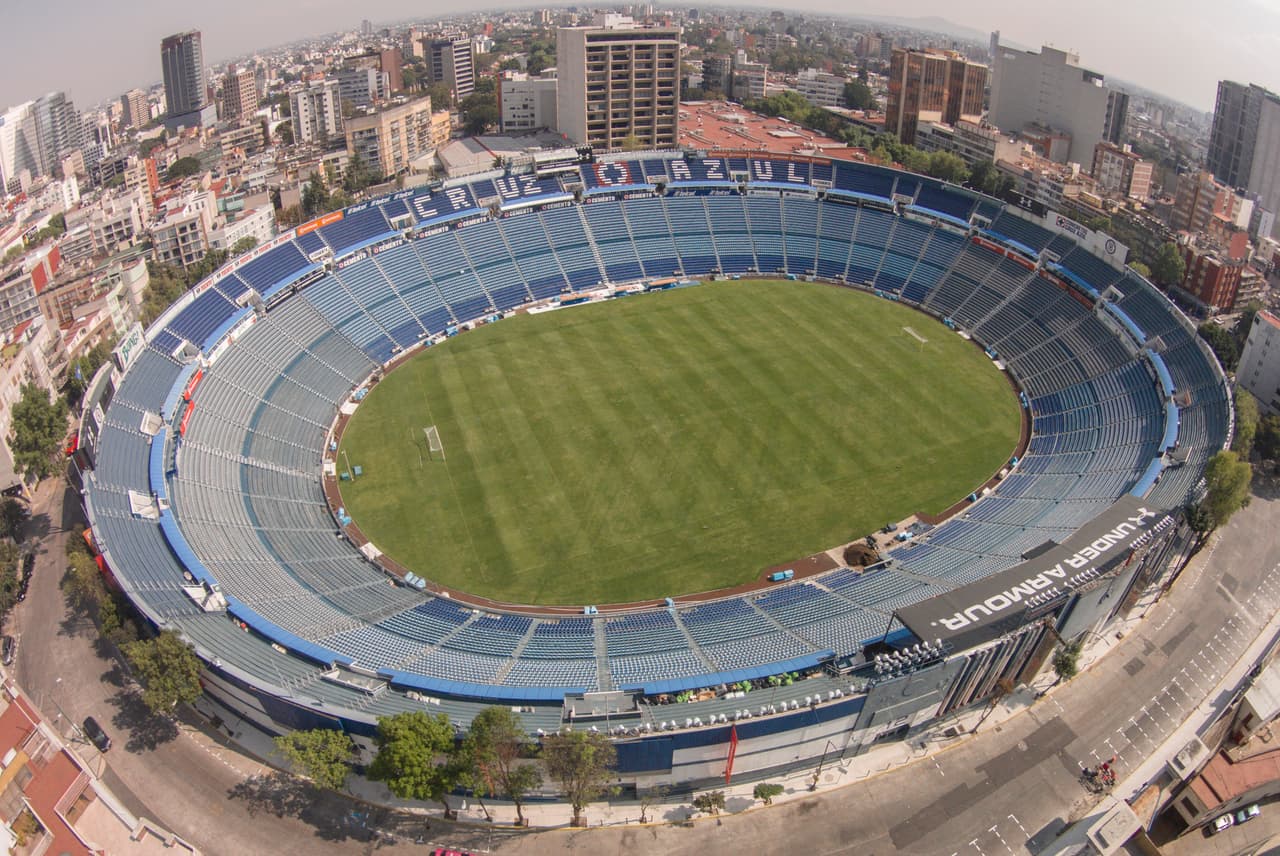 Foto aerea del Estadio Azul, que luce listo para el arranque del Torneo Clausura 2015, Liga BBVA Bancomer MX 06/01/2015/ MEXSPORT / David Leah