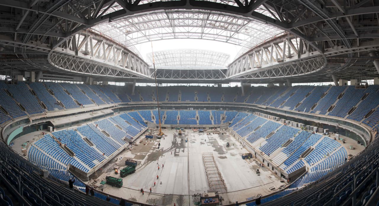 El estadio, acá en octubre de 2016, tiene dos niveles, el bajo con capacidad para 22 mil personas y el alto para 46 mil.