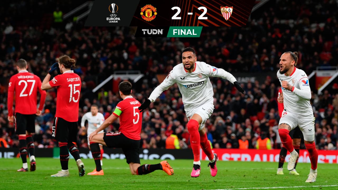Manchester United pierde cómoda ventaja con Sevilla por autogoles