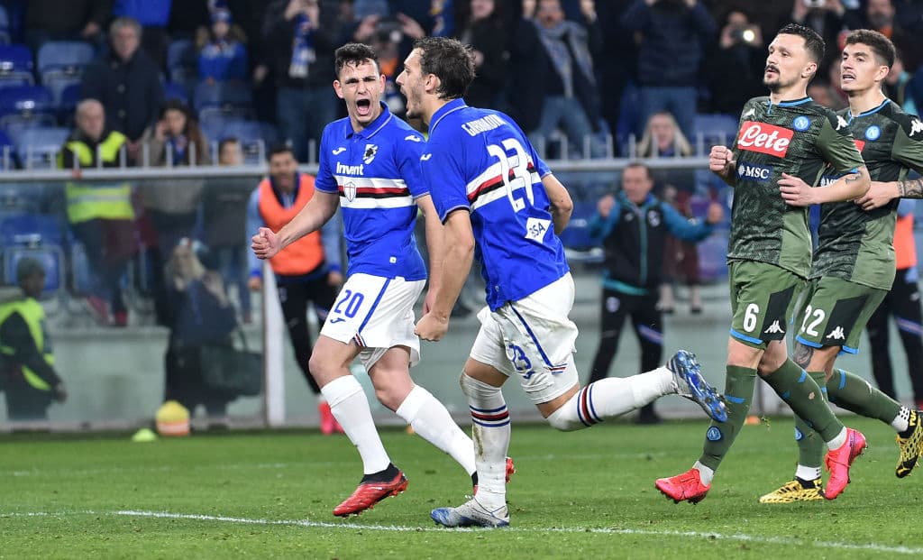 El mexicano, Hirving 'Chuky' Lozano' se quedó en la banca los 90 minutos en la visita del Napoli a la Sampdoria.