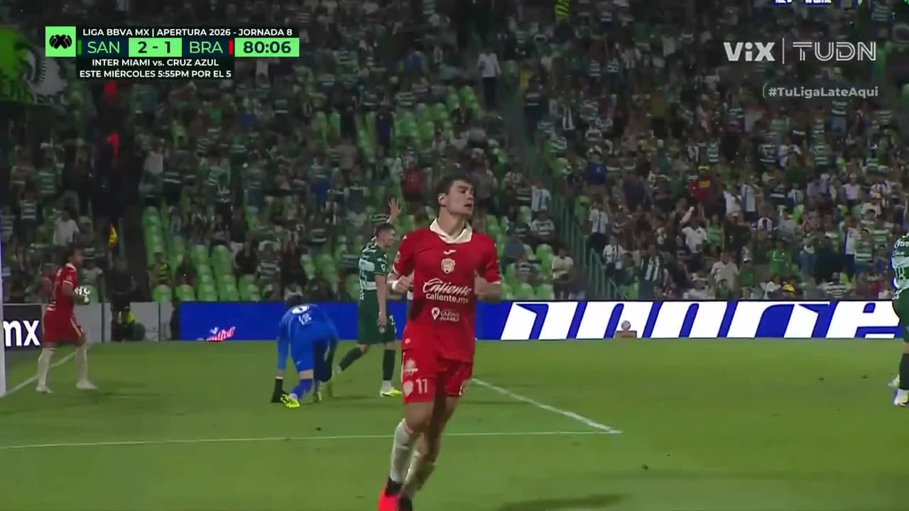 ¡Les anulan el empate! Bravos se mantiene abajo en el marcador