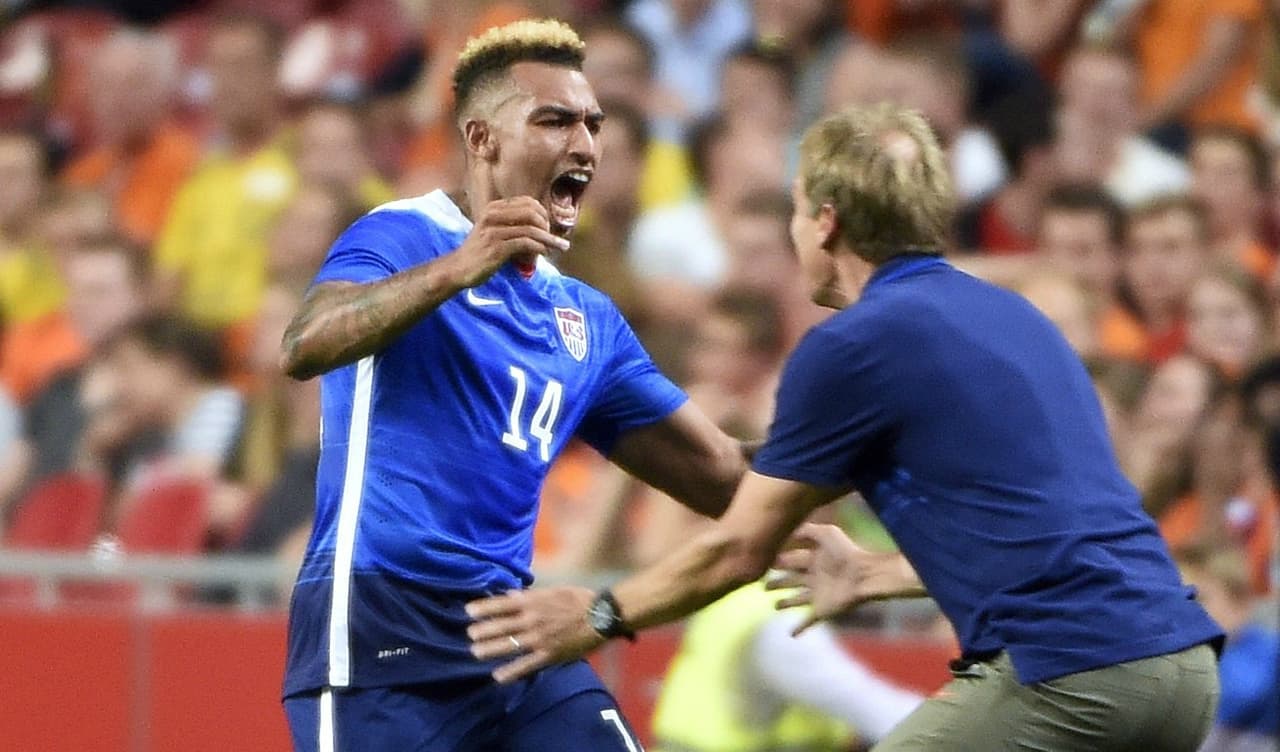 EE.UU. celebra gol ante Países Bajos