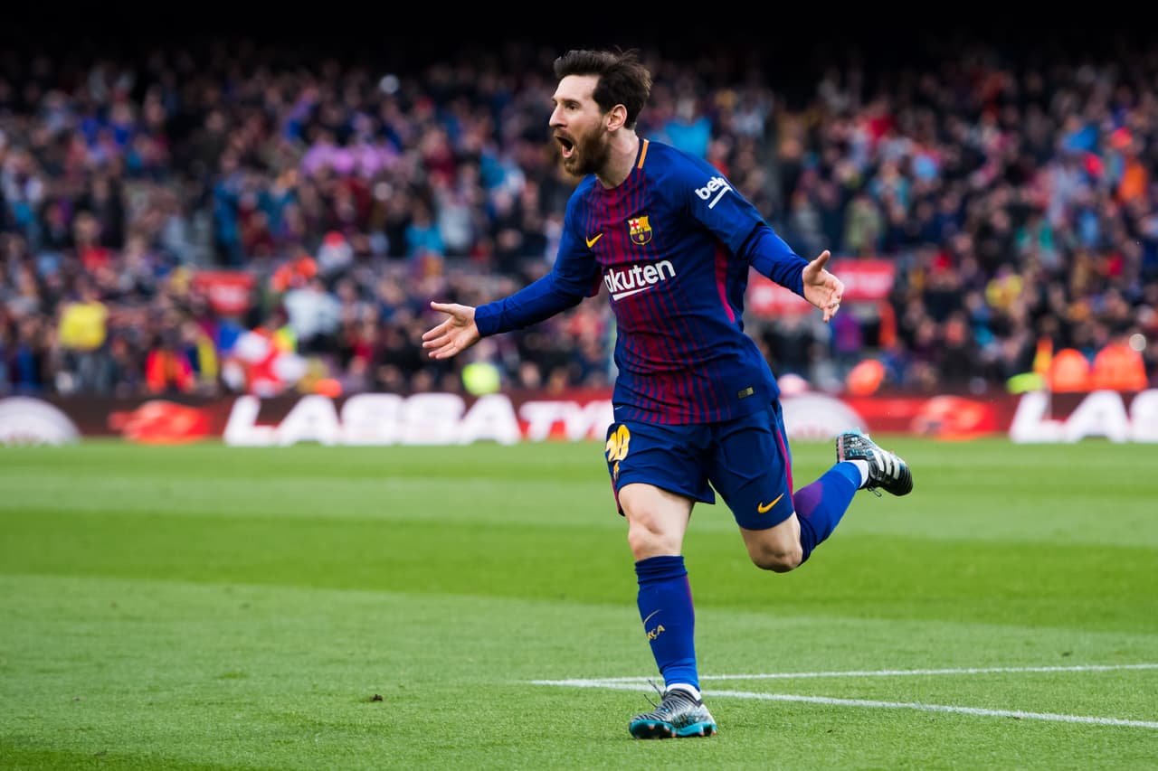 El día de hoy, Lionel Messi marcó de tiro libre su gol 600 como profesional.