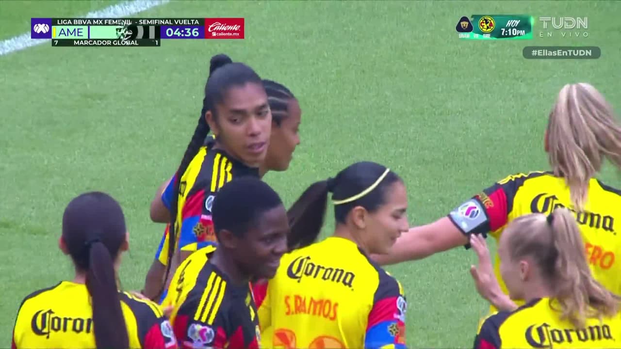 ¡Gol del América! Gaby García abre el marcador para el 8-1 global