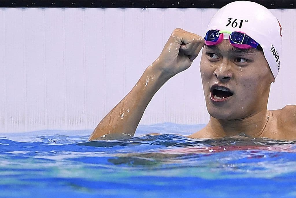 Sun Yang de China se llevó los 200 metros libres.