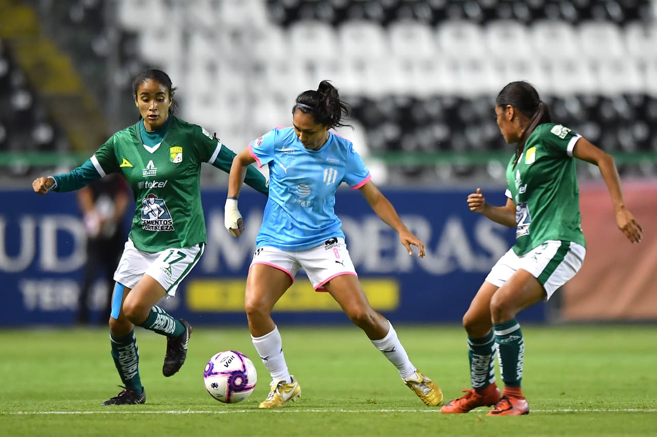 Por Monterrey marcaron: Mónica Desiree y Diana Evangelista (2); para las locales descontó Sanjuana De Jesús Muñoz.