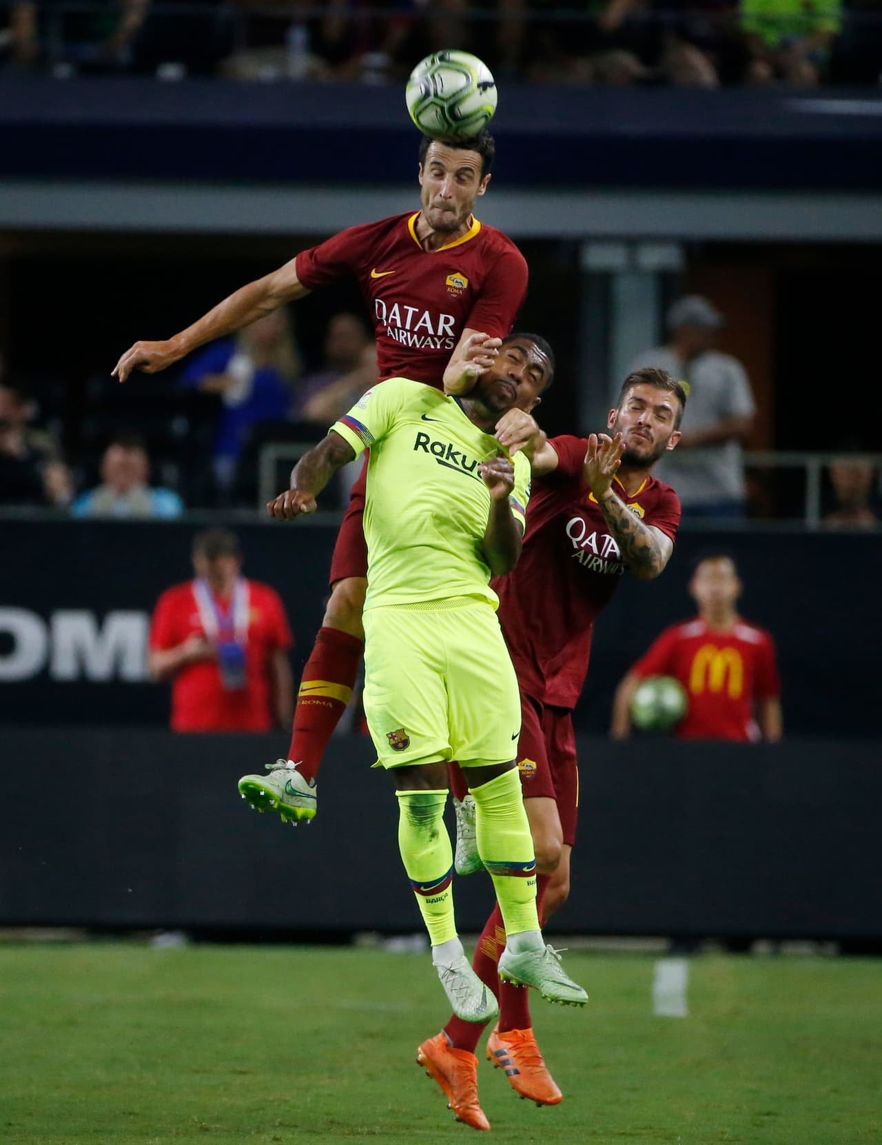 Roma era más insistente en medio del partido, a pesar de lo que indicaba el resultado.