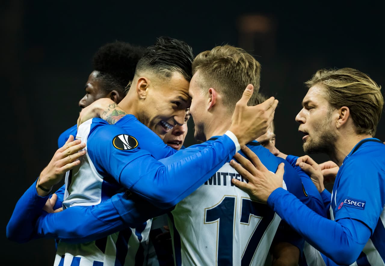 Hertha 2-0 Zorya Luhansk: tres puntos de oro para el equipo de Berlín, que apreta más las cosas en el grupo J. Siguen últimos, pero con 4 puntos, a uno del tercero, a dos del segundo y a tres del primero.