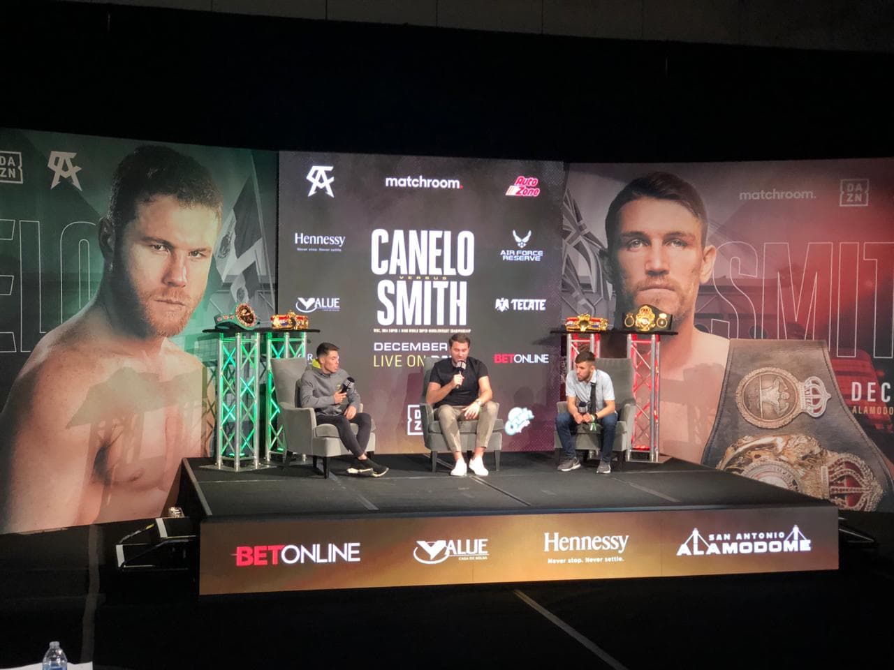 Las postales de la última conferencia previa al Canelo vs Smith | Luego de trece meses de inactividad, el mexicano tendrá una complicada prueba en las 168 libras.