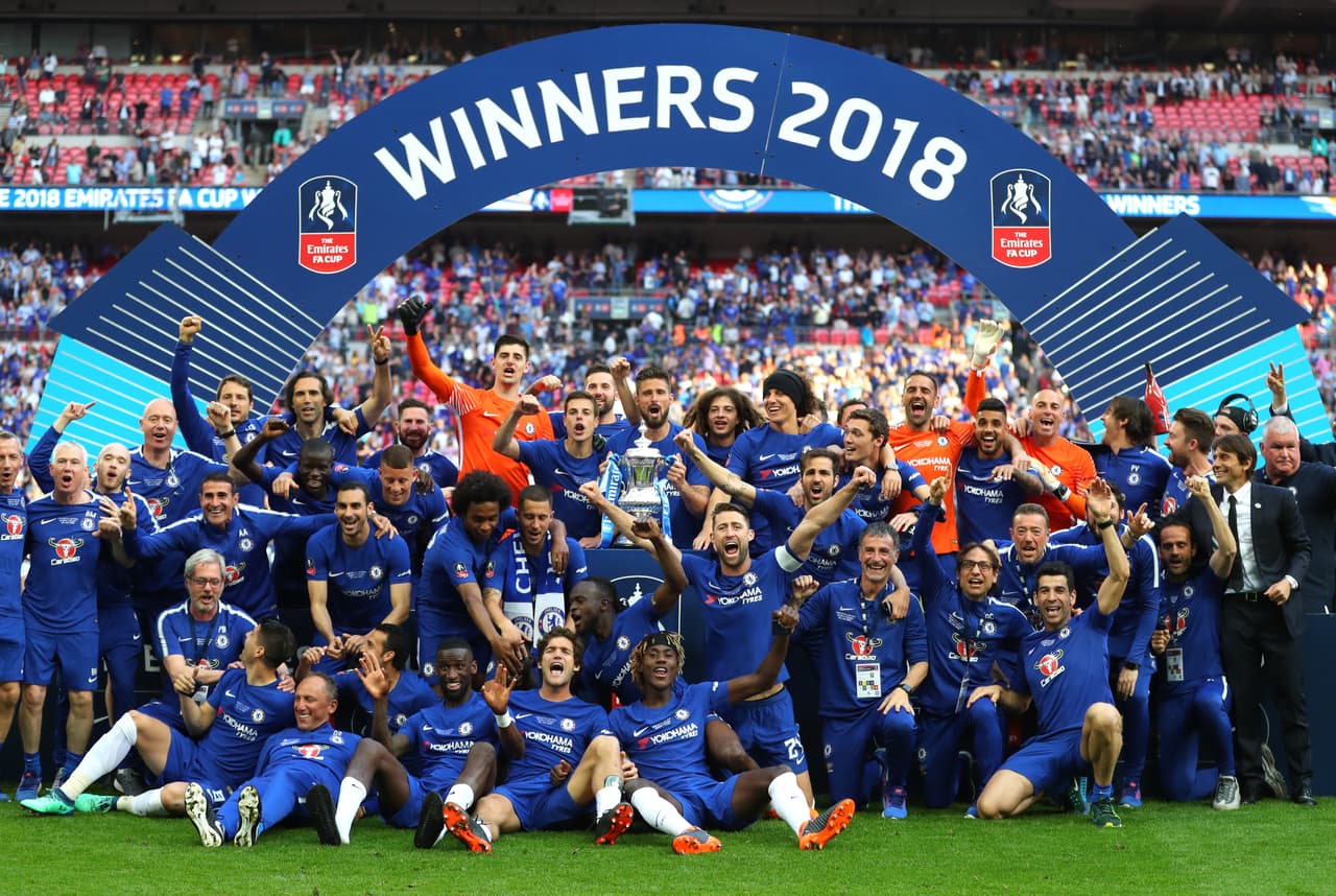 La fiesta como campeón de la FA Cup fue para el Chelsea.
