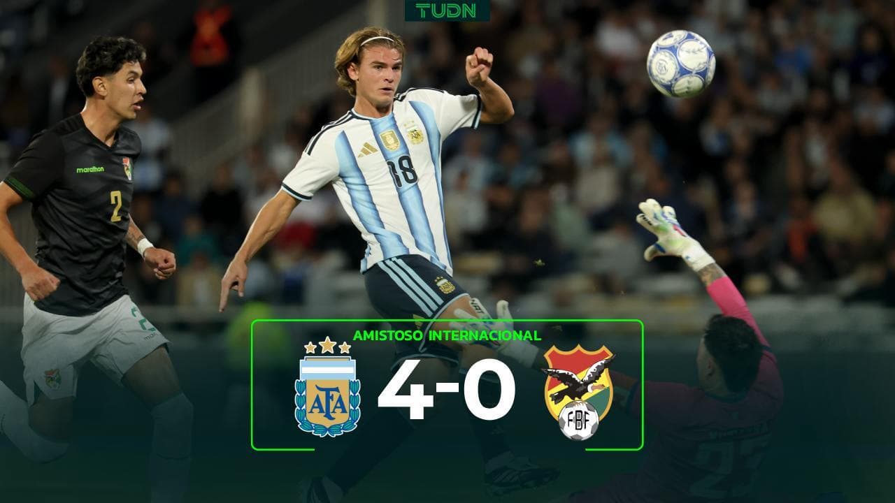 Resumen | Argentina vs. Bolivia: Goleada albiceleste sin Lionel Messi