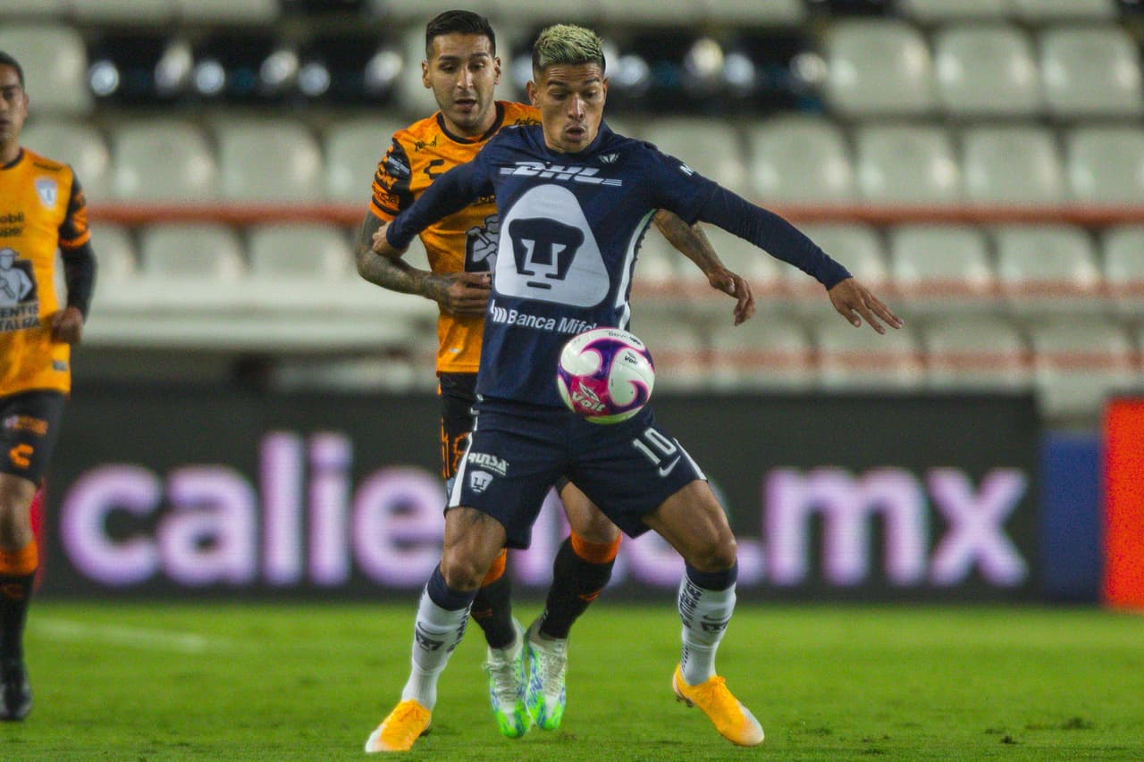 Con goles de Juan Pablo Vigón y Erick Aguirre, Pumas y pachuca no se pueden quedar con la victoria y se conforman con un punto.