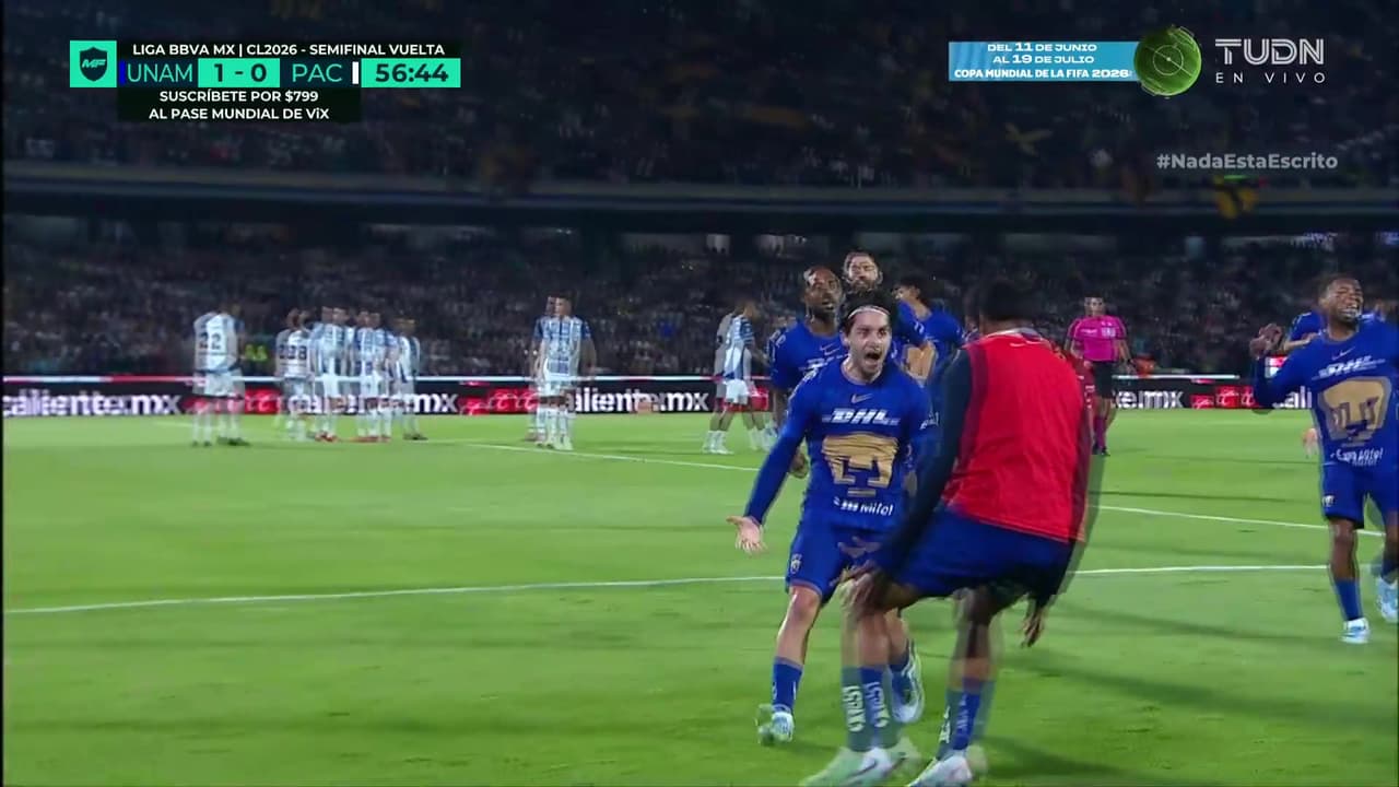 ¡Golazo insano de Jordan Carrillo! Pumas se está clasificando a la final