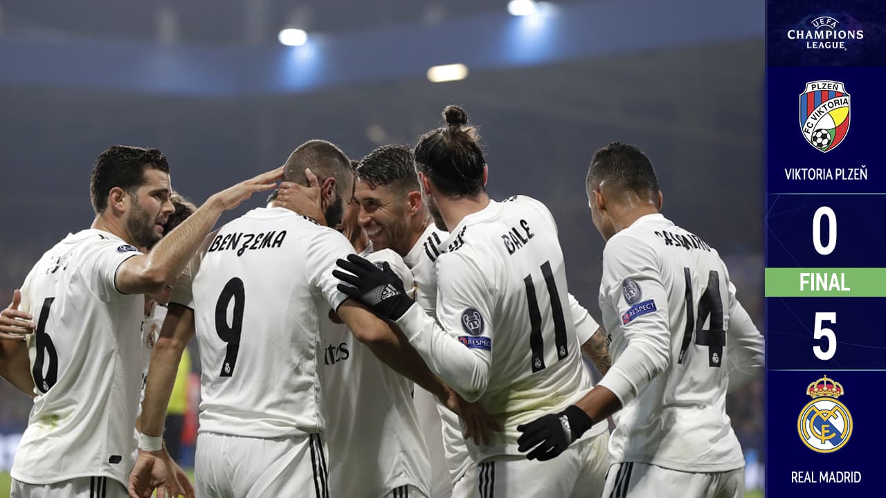 Real Madrid recuperó su esencia y aplastó al Viktoria Plzen