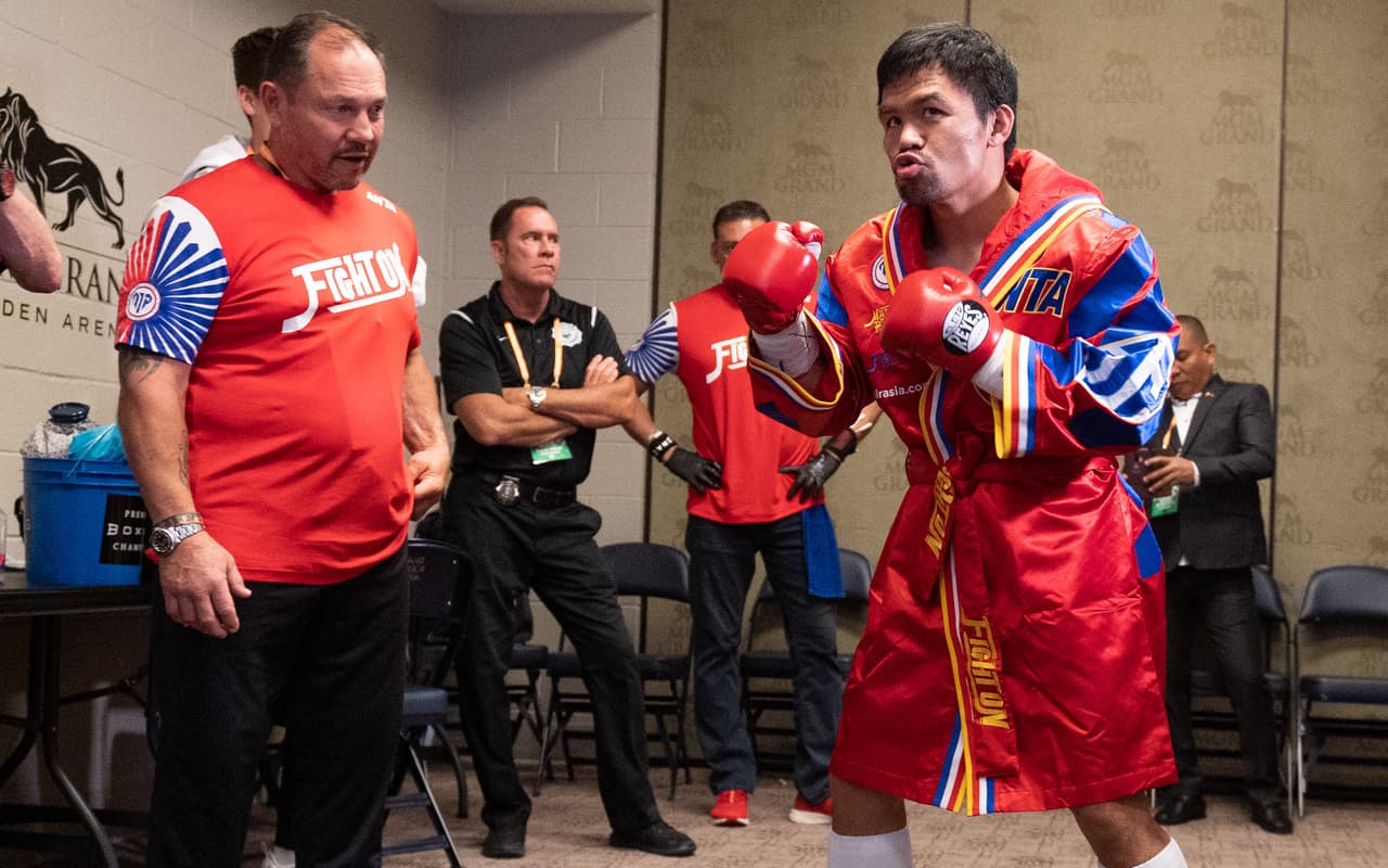 A sus 40 años, Pacquiao calló bocas con un tremendo despliegue de fortaleza y rapidez. Thurman cayó en el primer round y entregó su cetro wélter AMB al filipino.