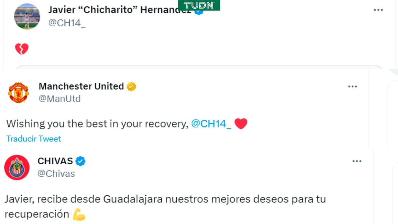 ¡Amor y buenos deseos para Chicharito! Las redes reaccionan tras su lesión