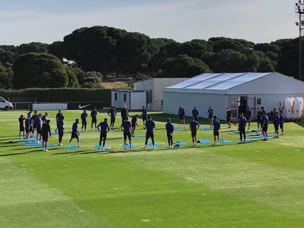 Atlético de Madrid entrena en grupo con Joao Félix y Herrera