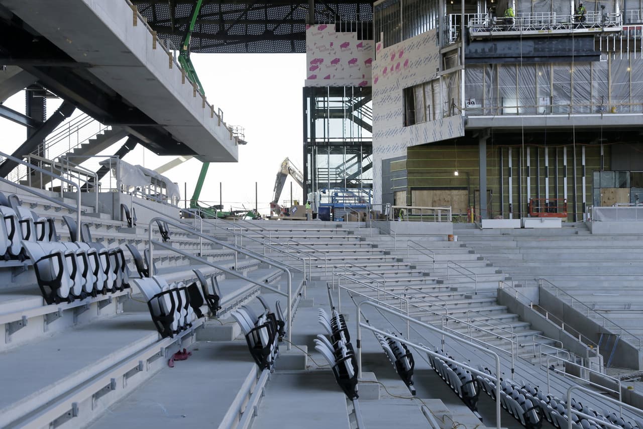 La estructura del nuevo estadio ya luce casi finalizada.