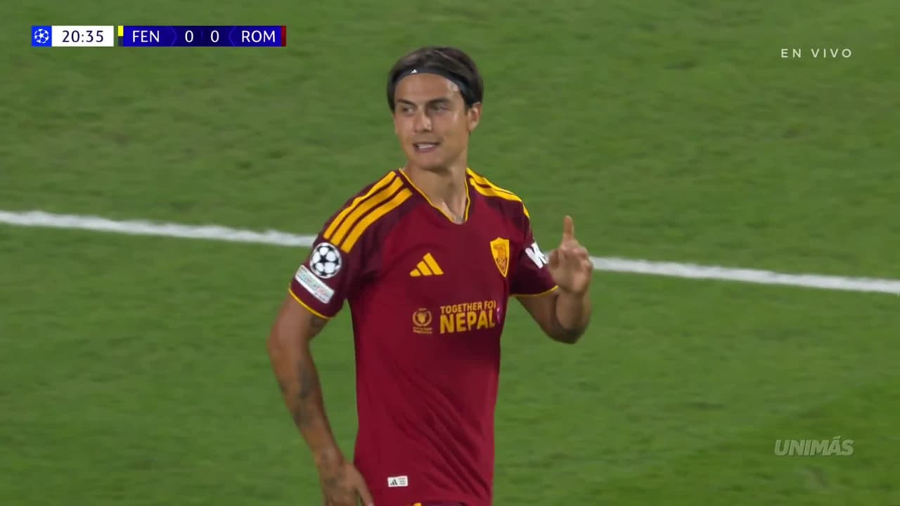 ¡CERCA LA ROMA! Dybala coquetea con el gol y está a nada de romper el cero