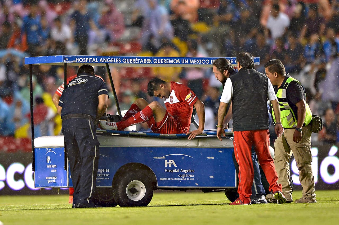Triverio se lesionó en el juego ante Gallos