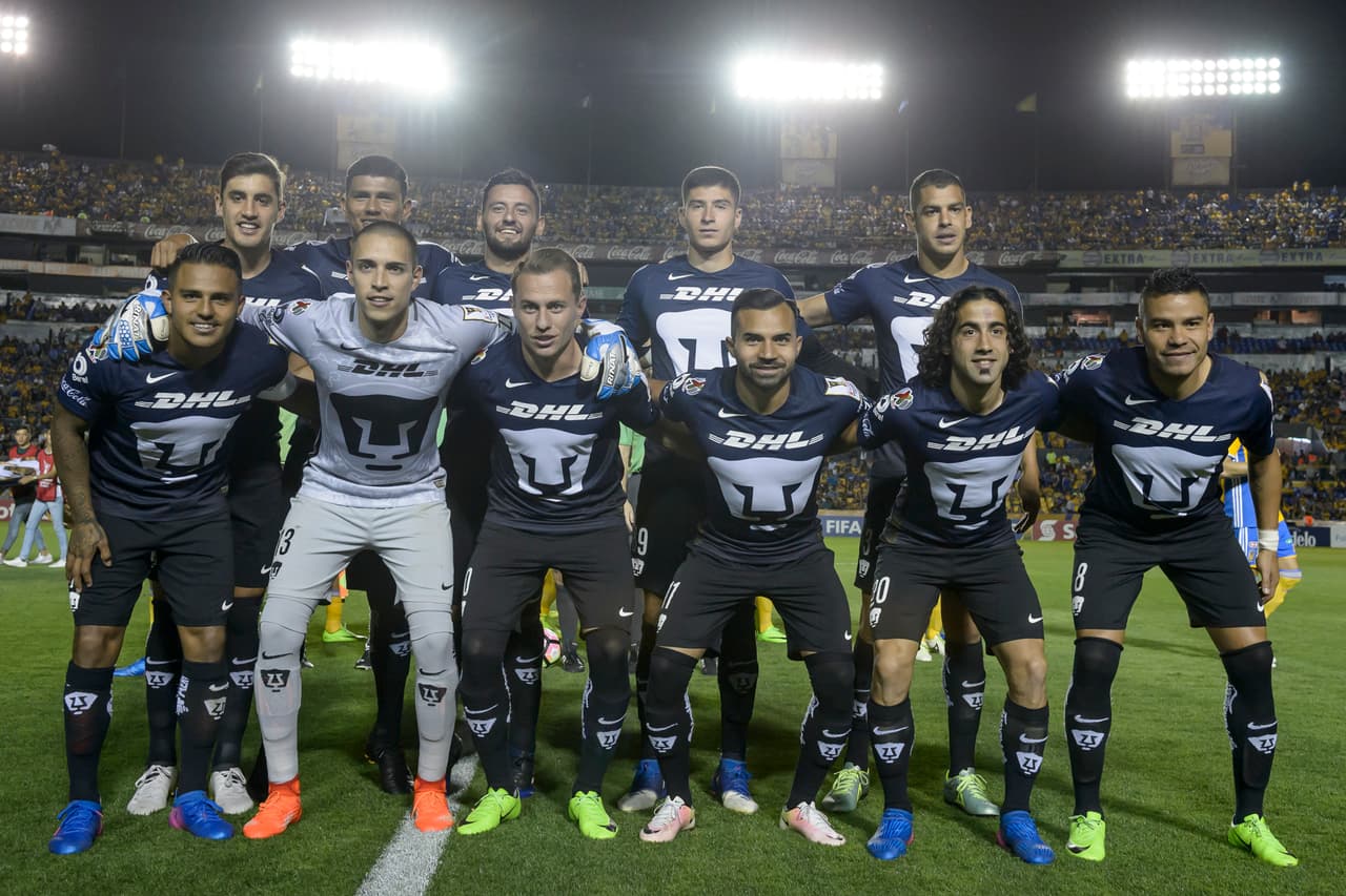 Pumas alineó con Alfredo Saldívar; Josecarlo Van Rankin, Gerardo Alcoba, Pablo Jaquez, Alan Mendoza; Javier Cortés, Abraham González, Pablo Barrera, Jesús Gallardo; Bryan Rabello, Matías Britos.