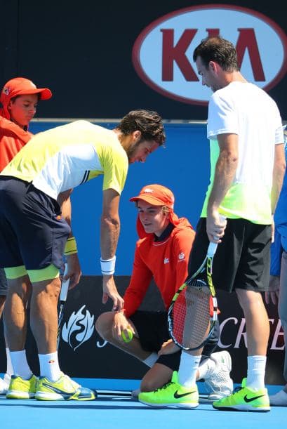 El recogepelotas recibió un pelotazo a mas de 190km/h