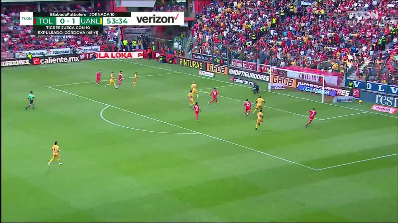 ¡TIRO ATAJADO! disparo por Maximiliano Araújo.