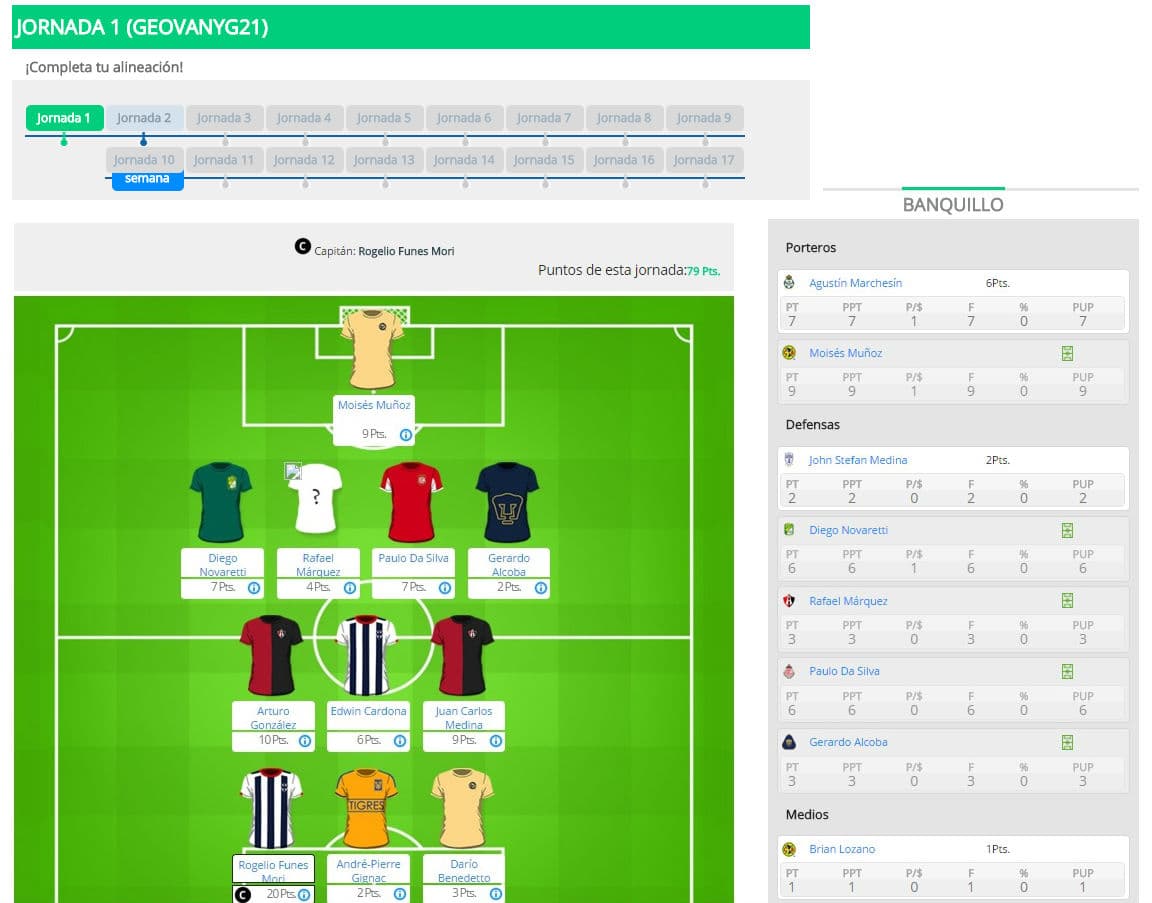 ¿Por qué GeovanyG21 fue el ganador de la J1 en el Univision Deportes Fantasy?