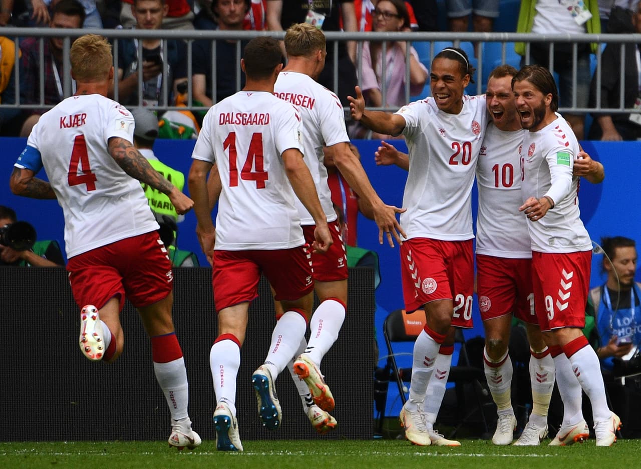Celebraba Dinamarca que a esa altura del partido se encontraba con mucho premio par alo que había moestrado.