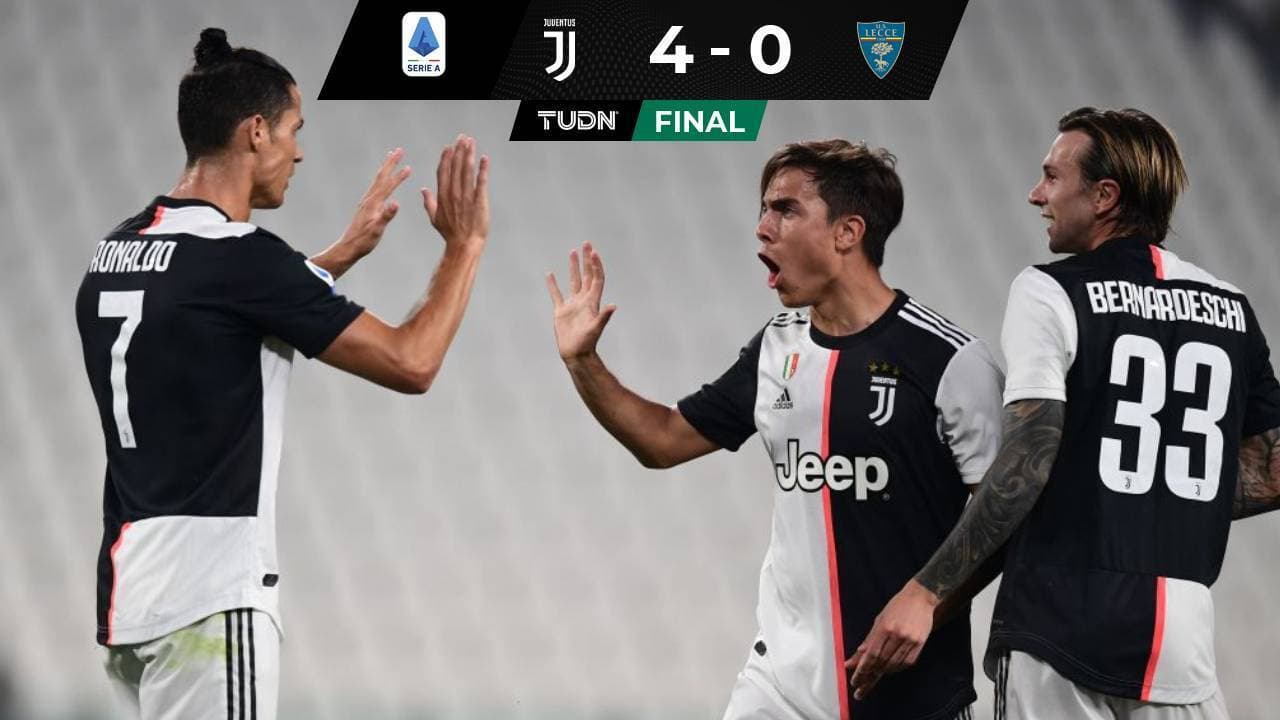 Amplio resultado en el triunfo de la Juventus sobre Lecce