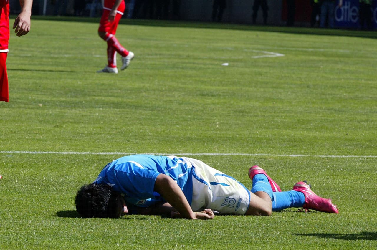 Al minuto 72, el defensa choricero José Manuel Cruzalta chocó de frente con Villaluz, derribándolo dentro del área. García Orozco dijo 'siga'.