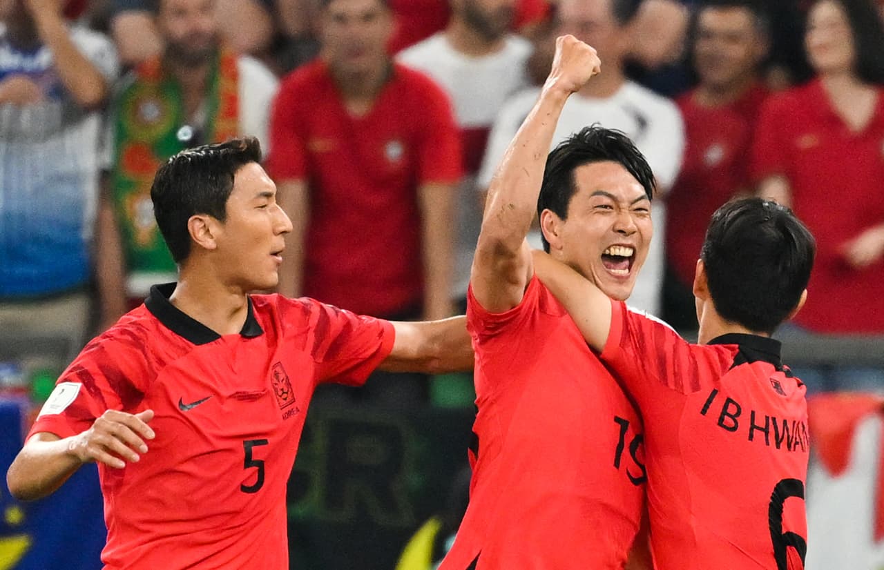 Selección Portugal pierde ante Corea del sur y dejan fuera a Uruguay