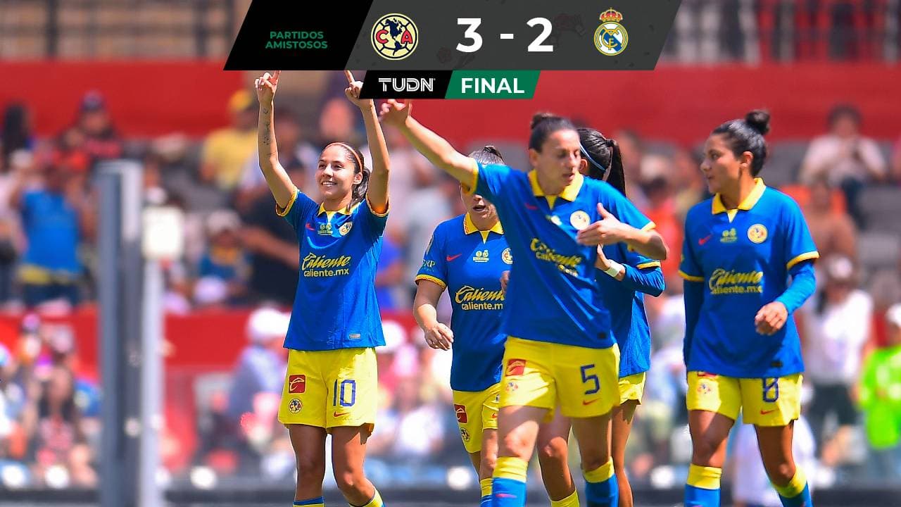 América Femenil consigue triunfo histórico ante Real Madrid en el Azteca