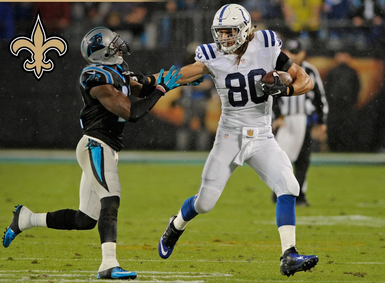 Ganador: Coby Fleener, TE, New Orleans Saints.- Fleener debe encajar perfectamente en la ofensiva de los Saints offense, pudiendo convertirse en un ala cerrada 1 para el Draft de Fantasy en 2016. Fleener debe tomar el lugar de Benjamin Watson, que se fue a los Ravens, como uno de los objetivos favoritos para Drew Brees. Los Saints suelen tener a los ala cerradas más productivos de Fantasy.
