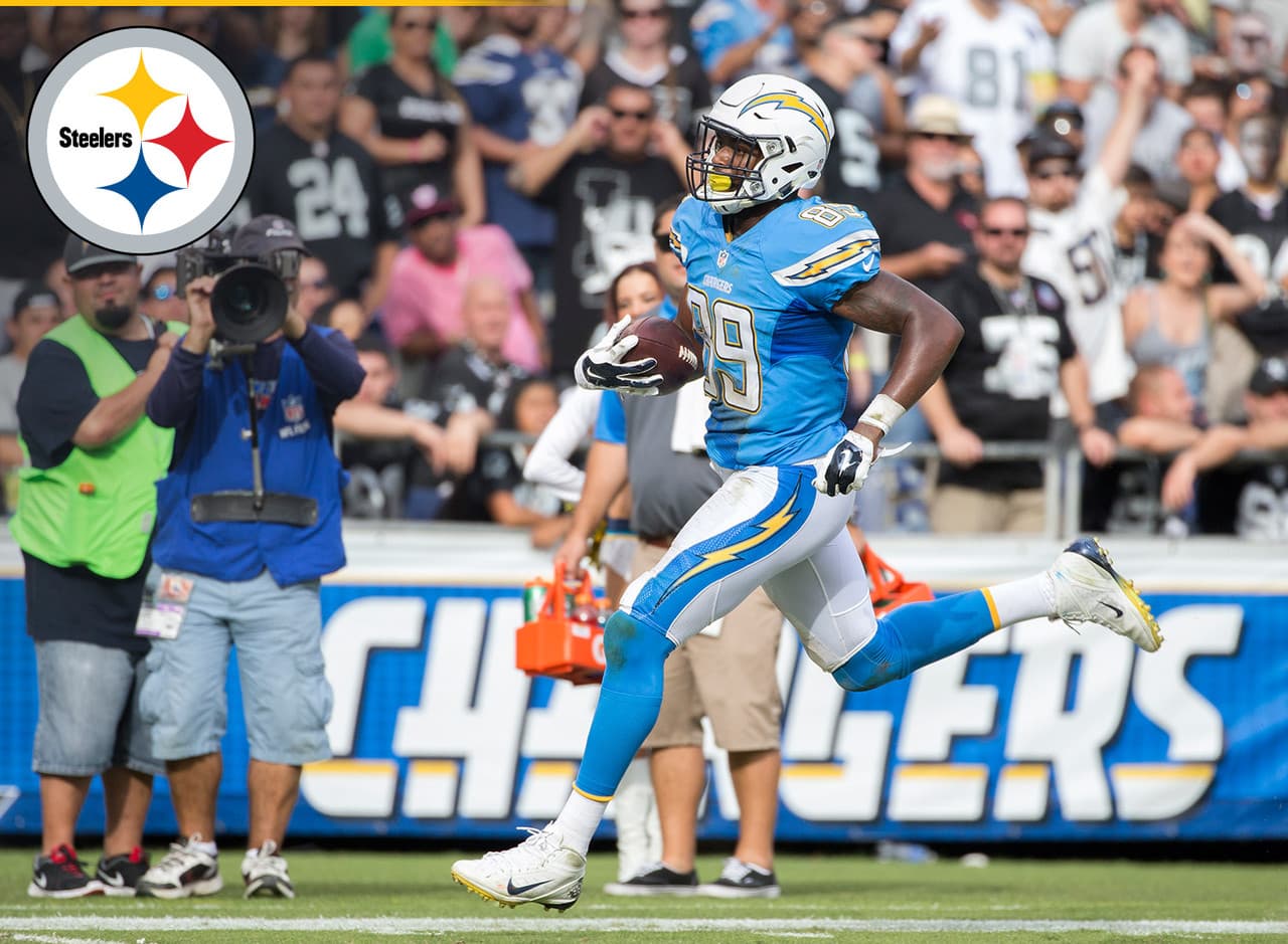 Ganador: Ladarius Green, TE, Pittsburgh Steelers.- Los jugadores de Fantasy han esperado que Green de un paso adelante de Gates y se convierta en un ala cerrada 1 por dos temporadas. Ahora, tras salir de San Diego y firmar con los Steelers parece que ese tiempo ha llegado. Con Bryant suspendido un año este debe ser el año del despegue de este ala cerrada.