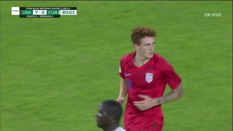 Tiro desviado de Joshua Sargent