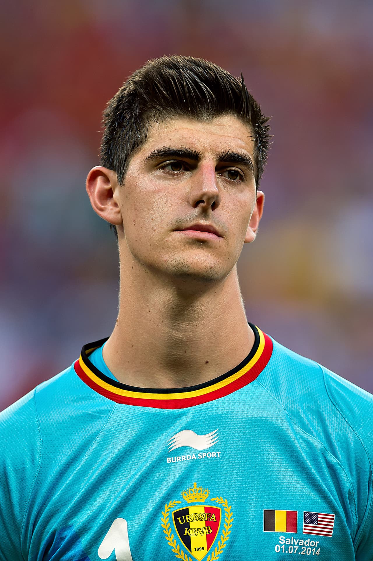 Thibaut Curtois es uno de los más altos para Rusia 2018 y el más alto de Bélgica con sus casi 2 metros de estatura.